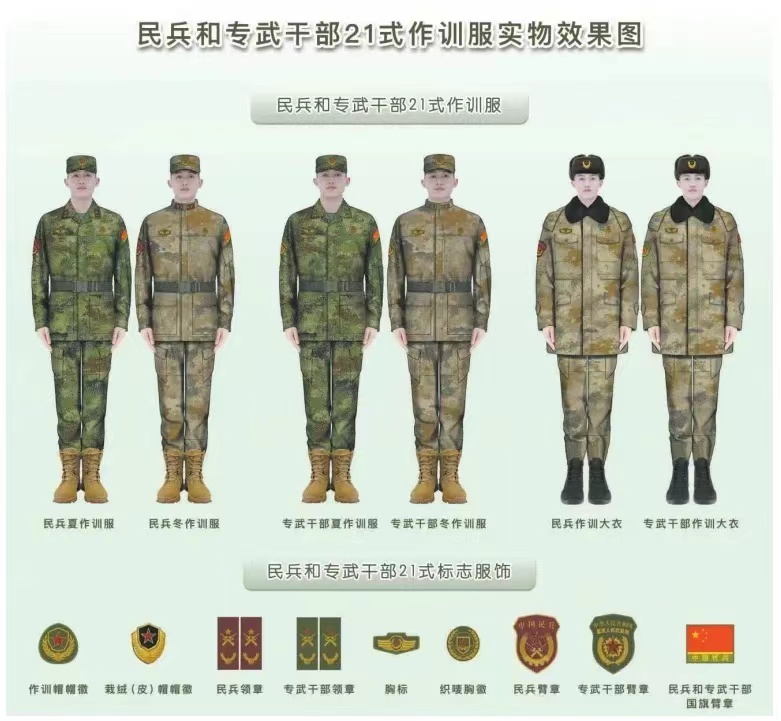 中国民兵启用新服装新标识,释放重大信号!